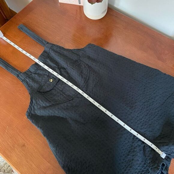 Urban Outfitters Chelsea Linen Shortall Overall black medium new - Picture 11 of 16